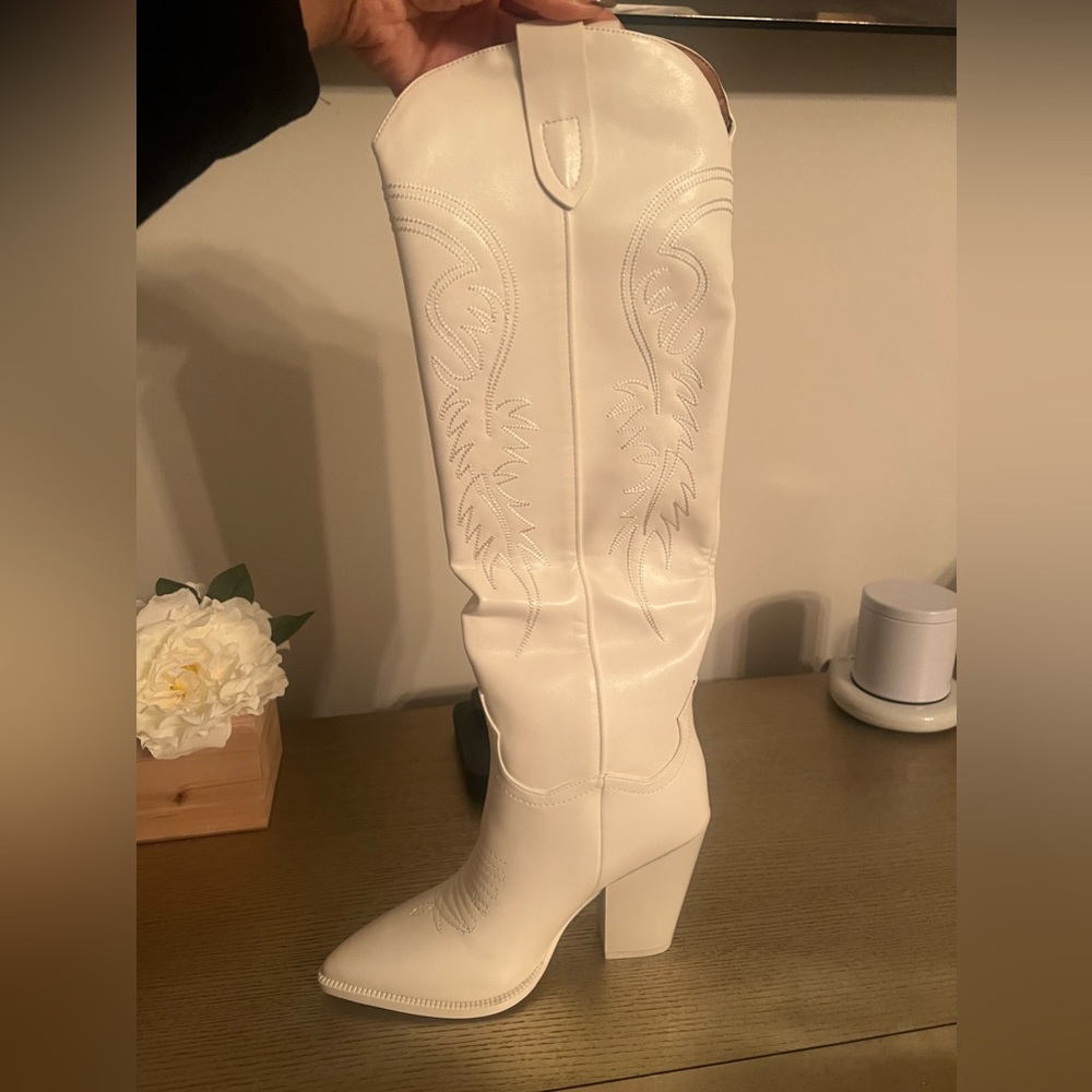 White cowgirl boots!